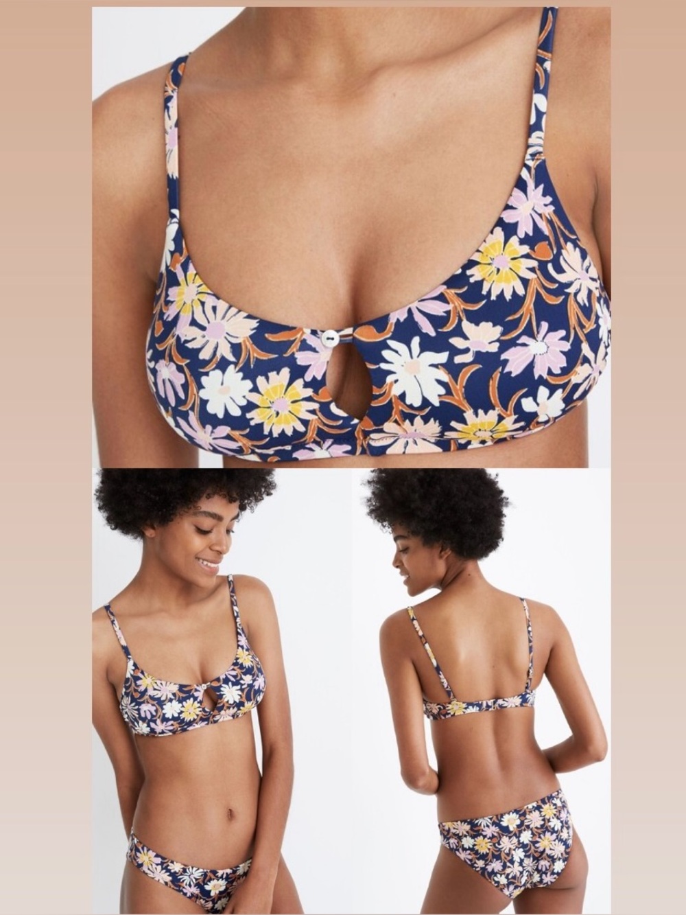Madewell Second Wave Button-Front Bikini